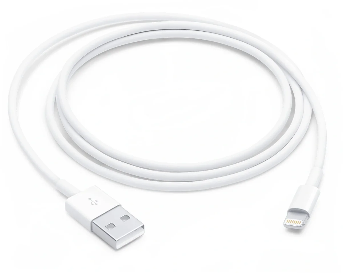Кабель Apple MUQW3ZM/A, Lightning-USB, 1м, MFI, белый