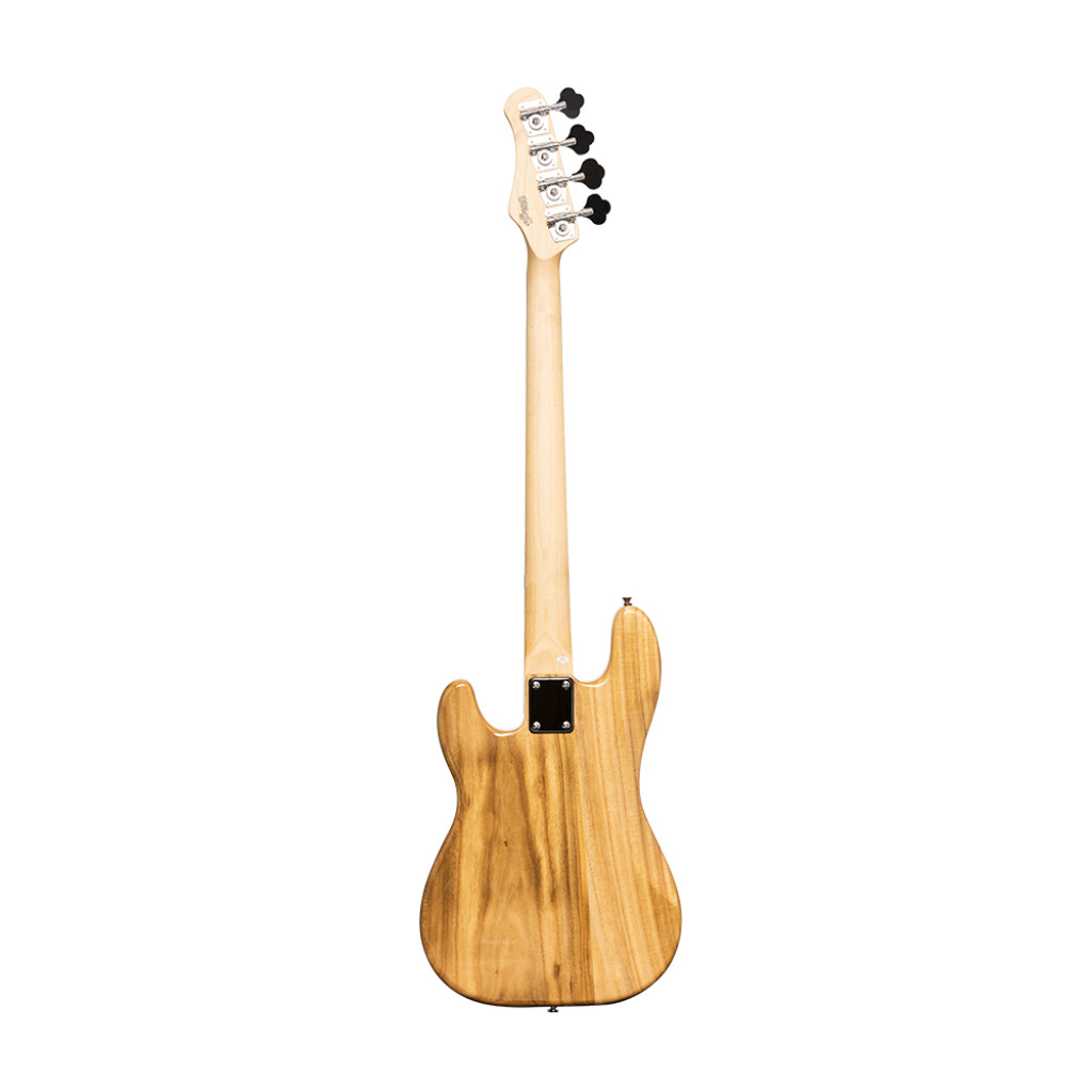 Бас-гитара STAGG SBP-30 NAT, 4 струны, Precision Bass, павловния/клен