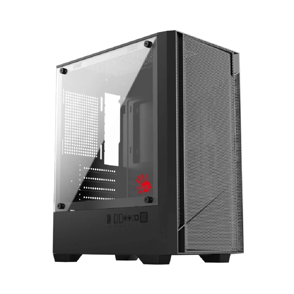 Корпус A4Tech Bloody CC-124-BK, MicroATX, без БП, 2×USB2.0 + 1×USB3.0, черный