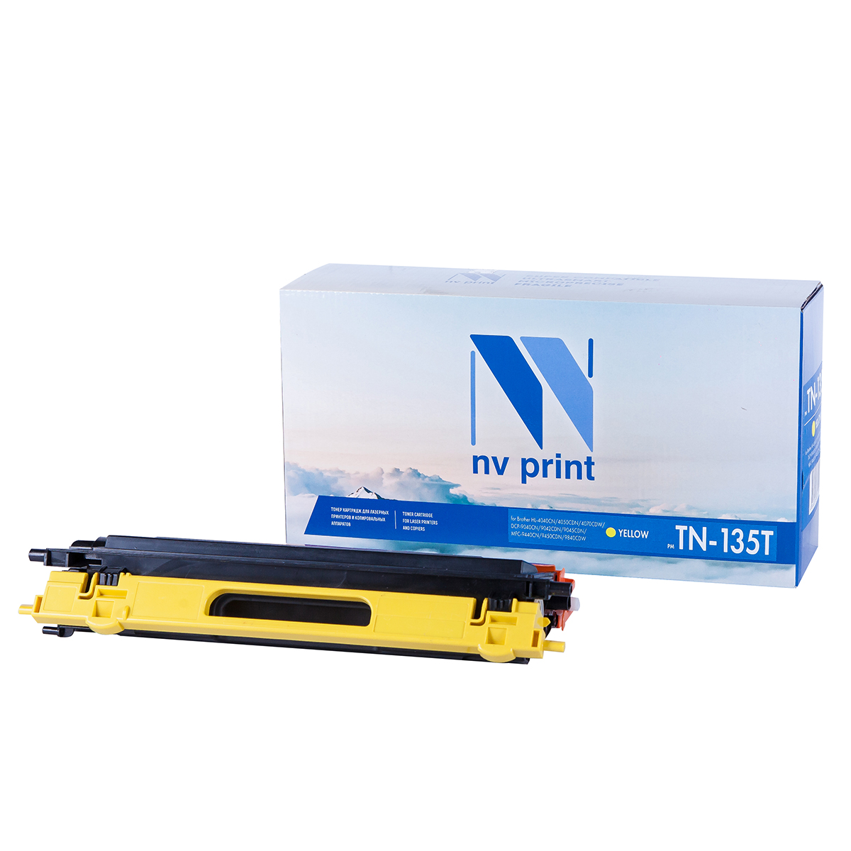 Картридж NV Print NV-TN135Y, желтый для Brother DCP-9040CN/HL-4040CN, 4000 стр.
