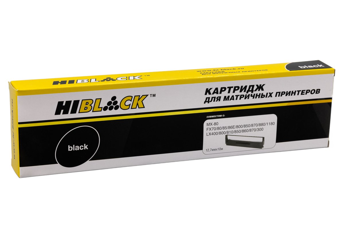 Картридж Hi-Black MX-80, для Epson LX/FX-800, Bk, 10м