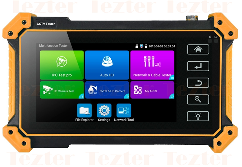 Тестер OSNOVO TIP-H-5, 5" сенсорный монитор, AHD/CVI/TVI/CVBS/IP, Android
