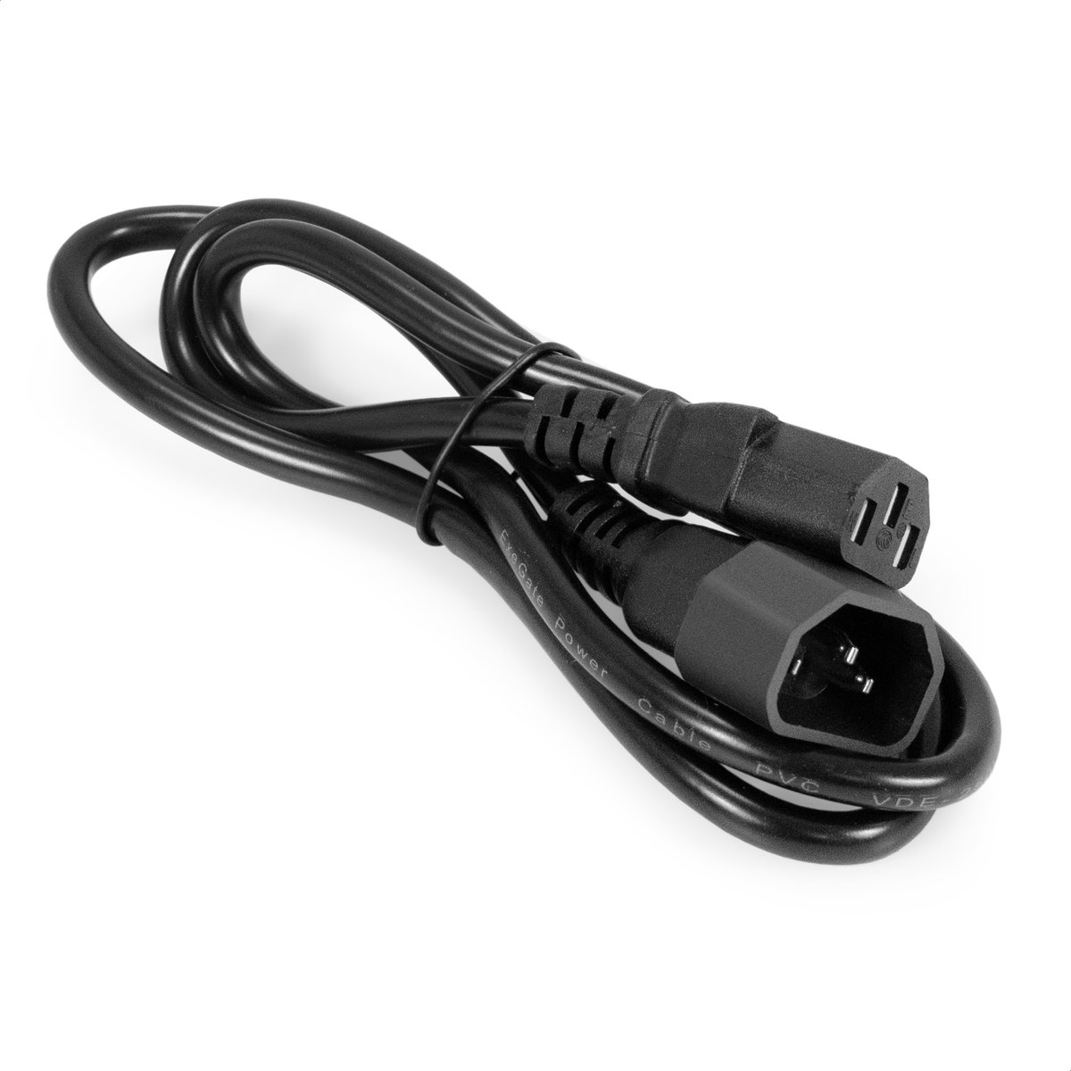 Кабель питания ExeGate EX297749RUS, IEC320 C13→C14, 1м, черный