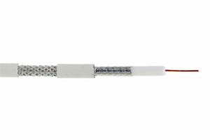 Кабель коаксиальный NETLAN UEC-C2-32123A-WT-3, RG-6, 75 Ом, PVC