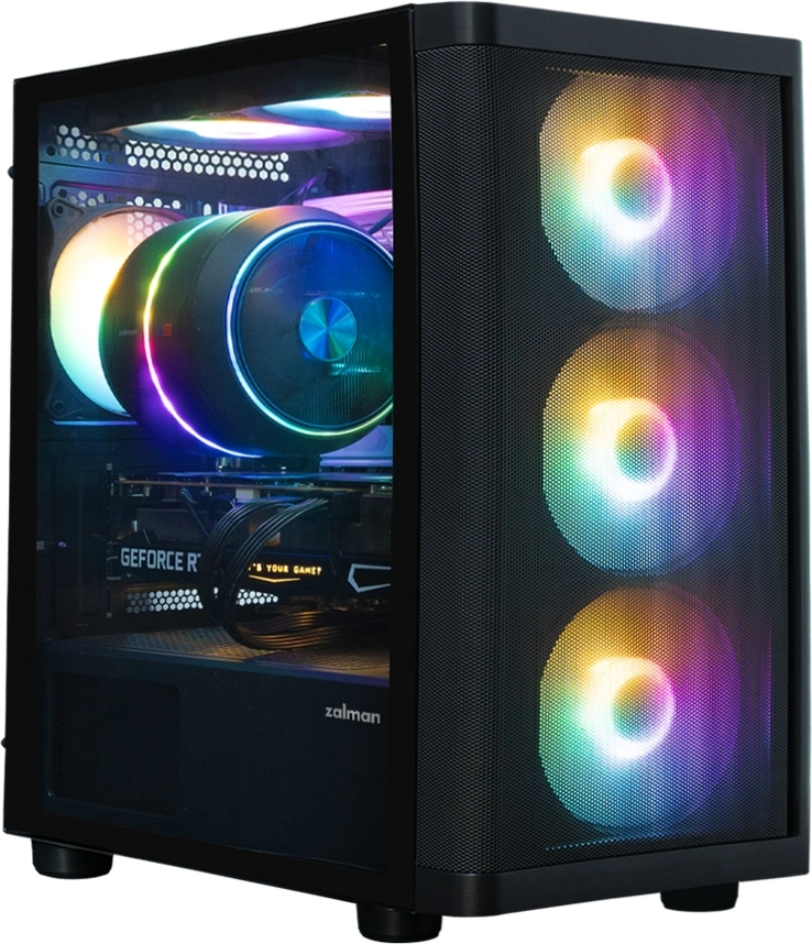 Корпус Zalman M4 SE, mATX, black, window, FRGB
