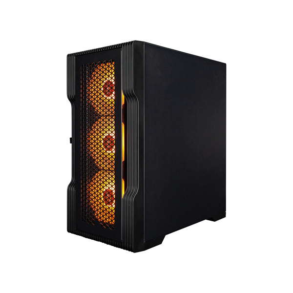 Корпус ПК 1STPLAYER T3-BK-4F7, mATX, Mini Tower, ARGB, чёрный