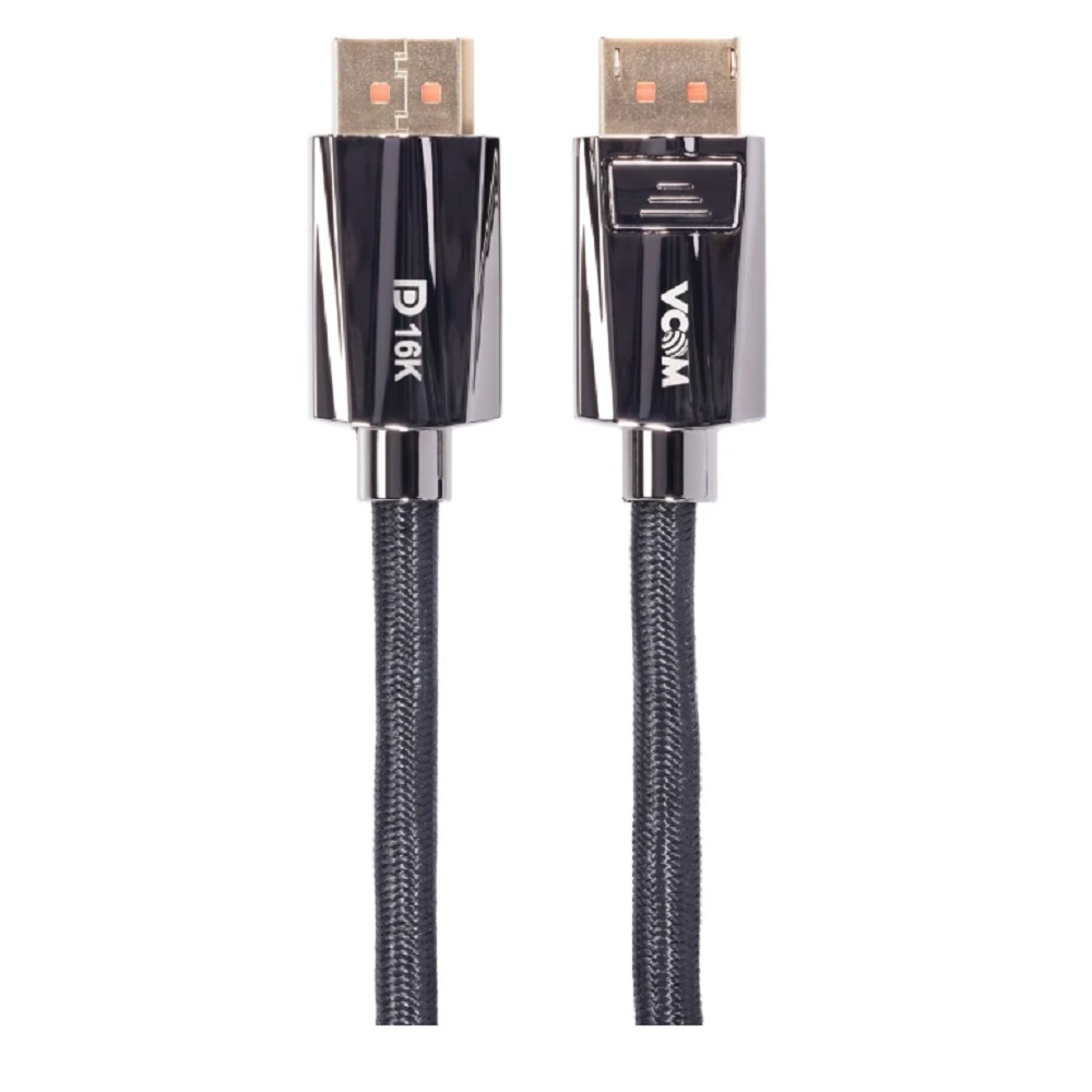 Кабель VCOM CG655-1.5 DisplayPort v2.1, 80 Гбит/с, 8K@60Hz, 1.5 м, медь