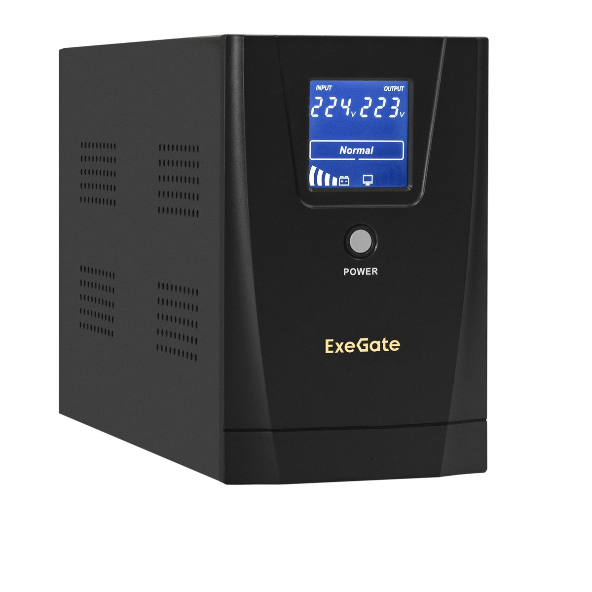 ИБП ExeGate SpecialPro Smart LLB-2200.LCD.AVR.2SH.RJ.USB, 2200 ВА/1300 Вт, AVR, LCD