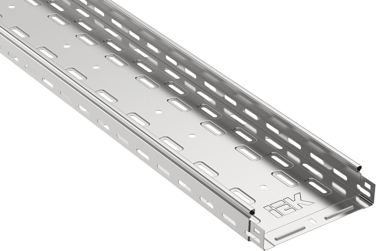 Лоток IEK CLP10-050-150-100-3, перфорированный, 50×150×3000, сталь, цинк