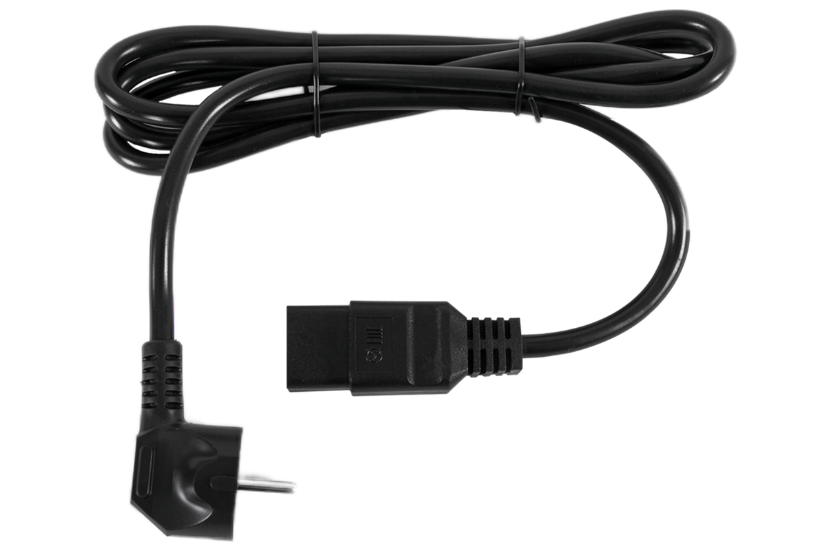 Шнур питания ЦМО R-16-Cord-C19-S-1.8, IEC 60320 C19/Schuko, 16 А, 250 В, 3×1,5 мм², 1,8 м
