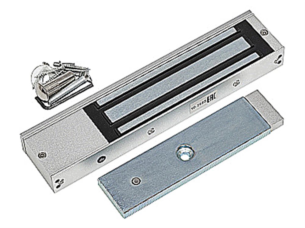 Электромагнитный замок AccordTec ML-350AL с герконом, 12/24 В, 350 кг