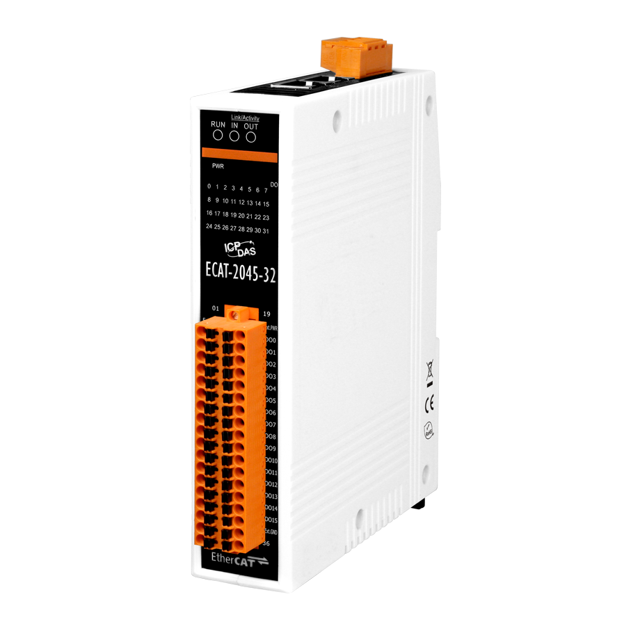 Модуль ввода-вывода ICP DAS ECAT-2045-32 CR, EtherCAT, 32 канала DO