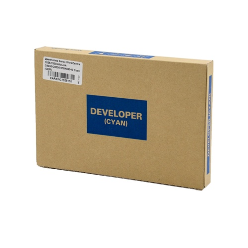 Девелопер Булат EARXWC7525110 для Xerox WorkCentre 7525/7830, AltaLink C8030/C8035, голубой