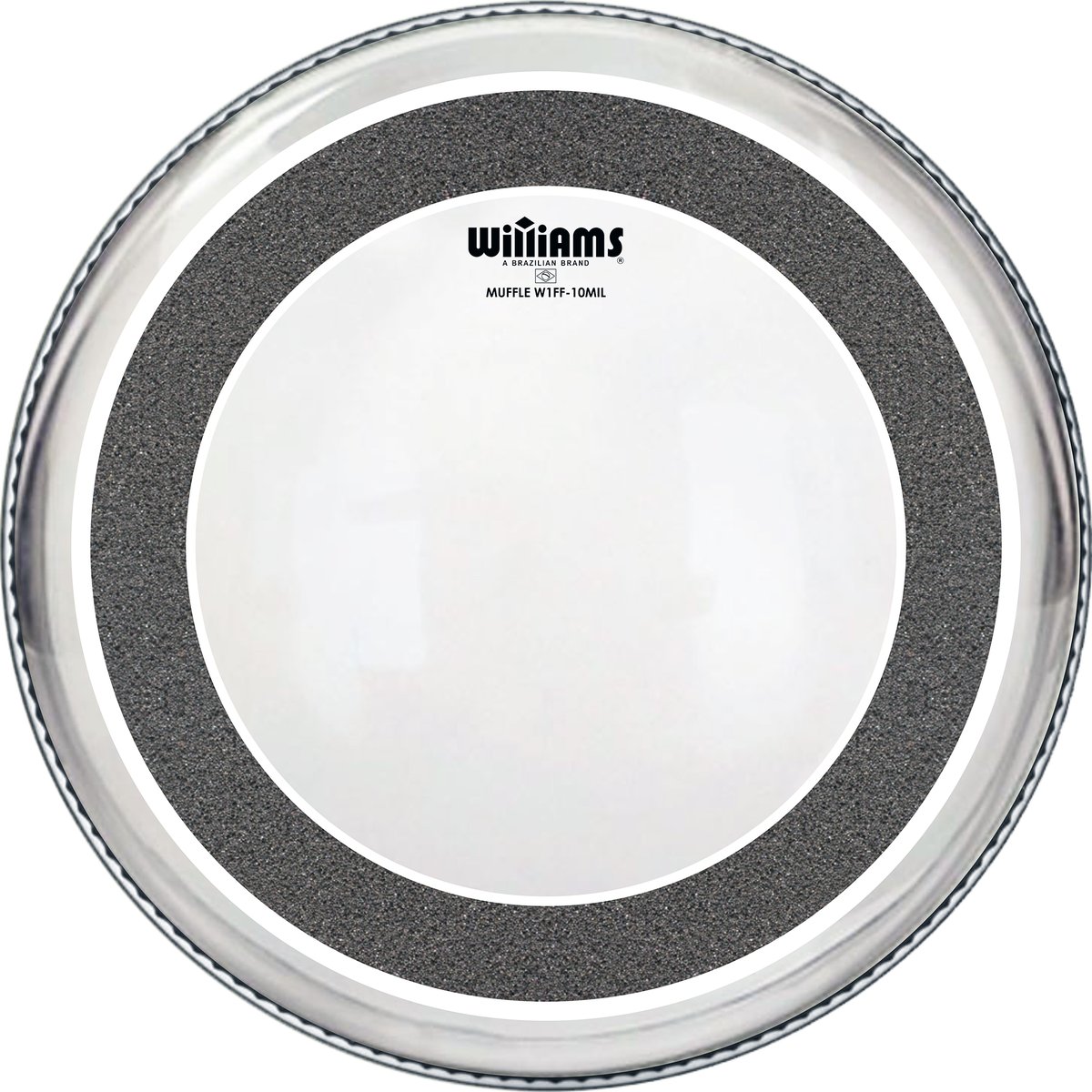 Пластик Williams W1FF10-10MIL-16 для бас-барабана, 16", с демпфирующим кольцом