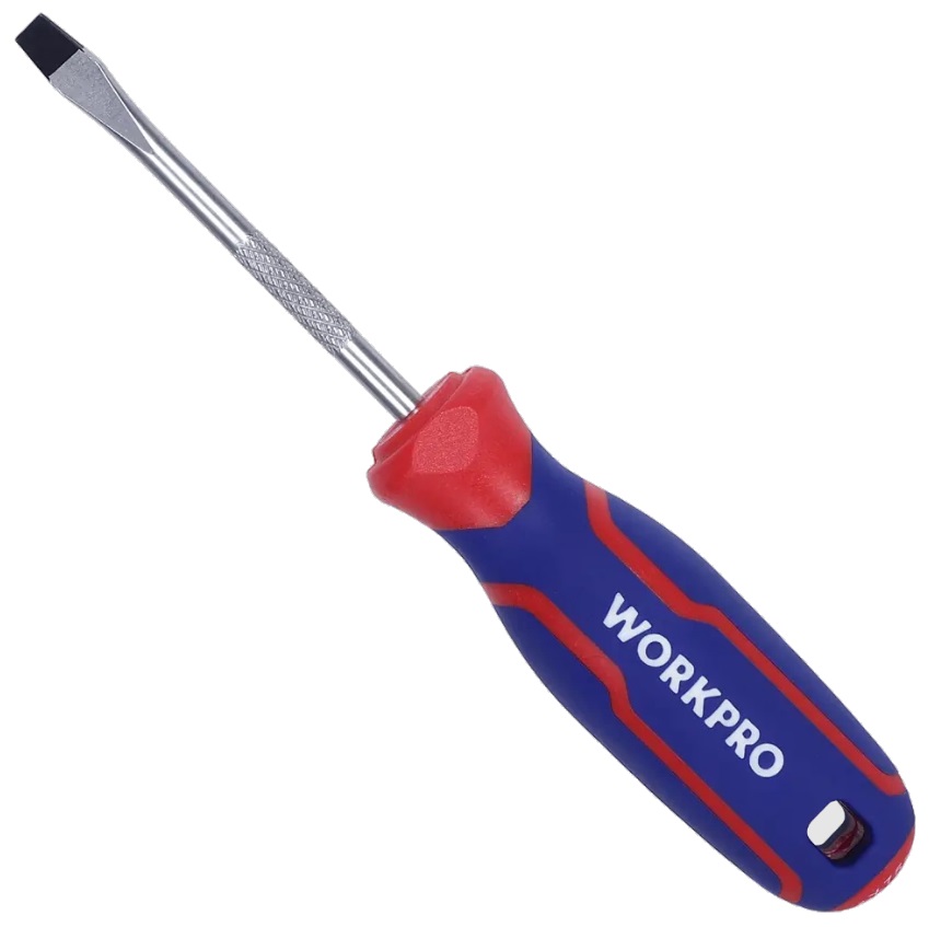 Отвертка WorkPro WP221014, шлицевая, 4×100мм