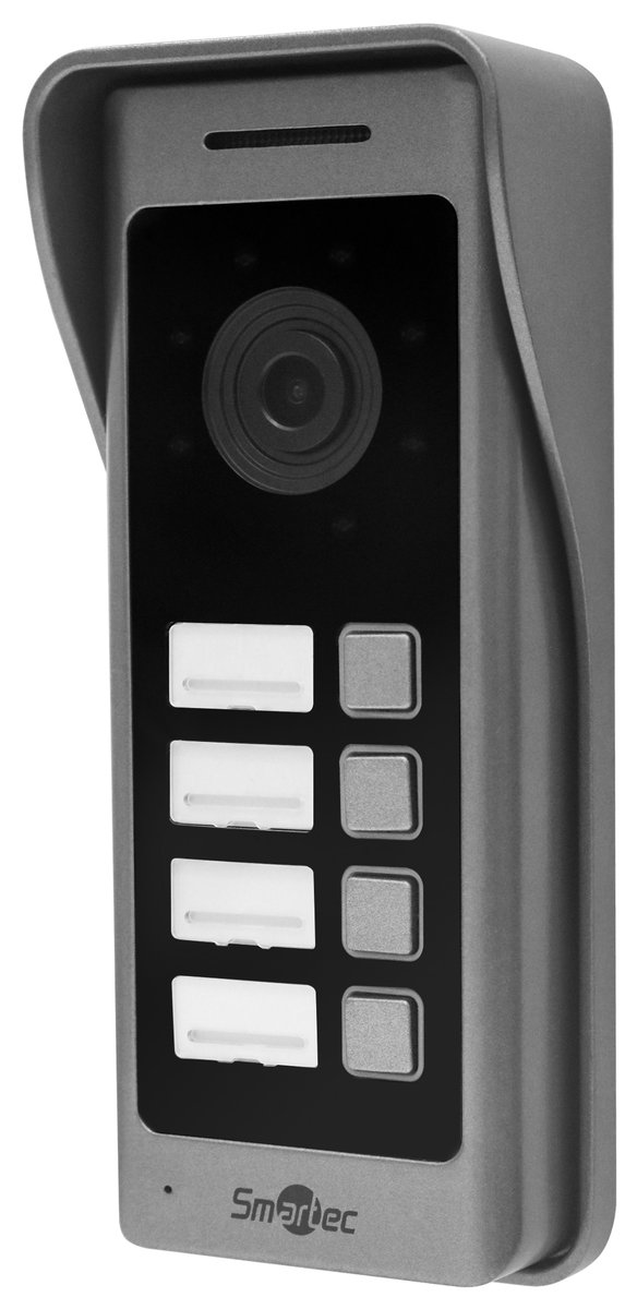Вызывная панель Smartec ST-DP424VF-GR, 4 абонента, 1080P, серый