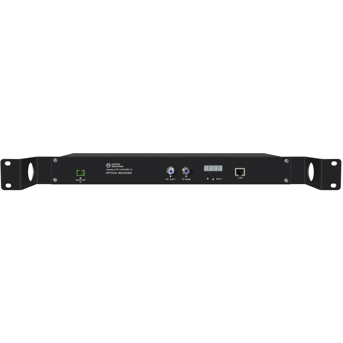 Приёмник оптический Vermax-LTP-114-8-ISN-1U, 1U, SC/APC, 45–862 МГц, IP40