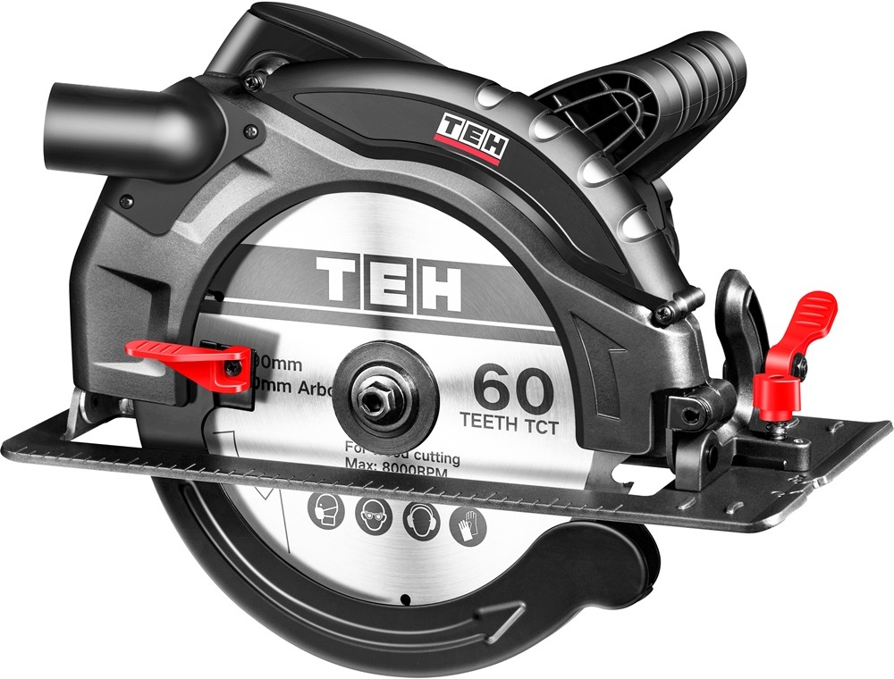 Циркулярная пила TEH TC21018, 1800 Вт, диск 210 мм, пропил 75 мм