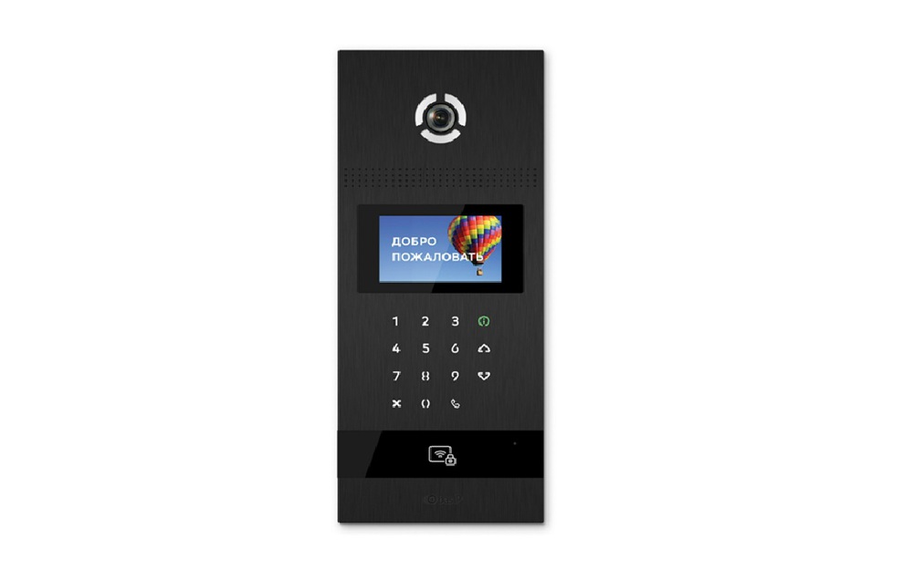 Вызывная панель BAS-IP AA-12FBI BLACK, IP, многоабонентская