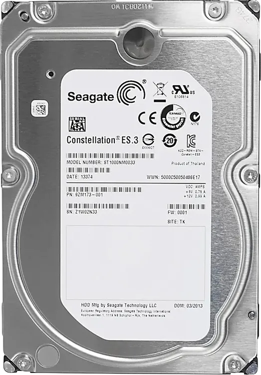Накопитель Seagate ST1000NM0033, 1TB, SATA 6Gb/s, 7200rpm, 3.5"