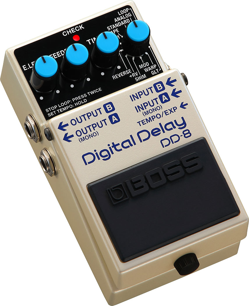 Педаль эффектов Boss DD-8, цифровой дилей и лупер, 11 режимов, задержка до 10 с