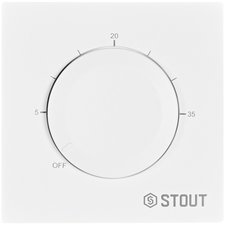 Термостат STOUT STE-2001-110710, тёплый пол, 16 А, +5…+35 °C