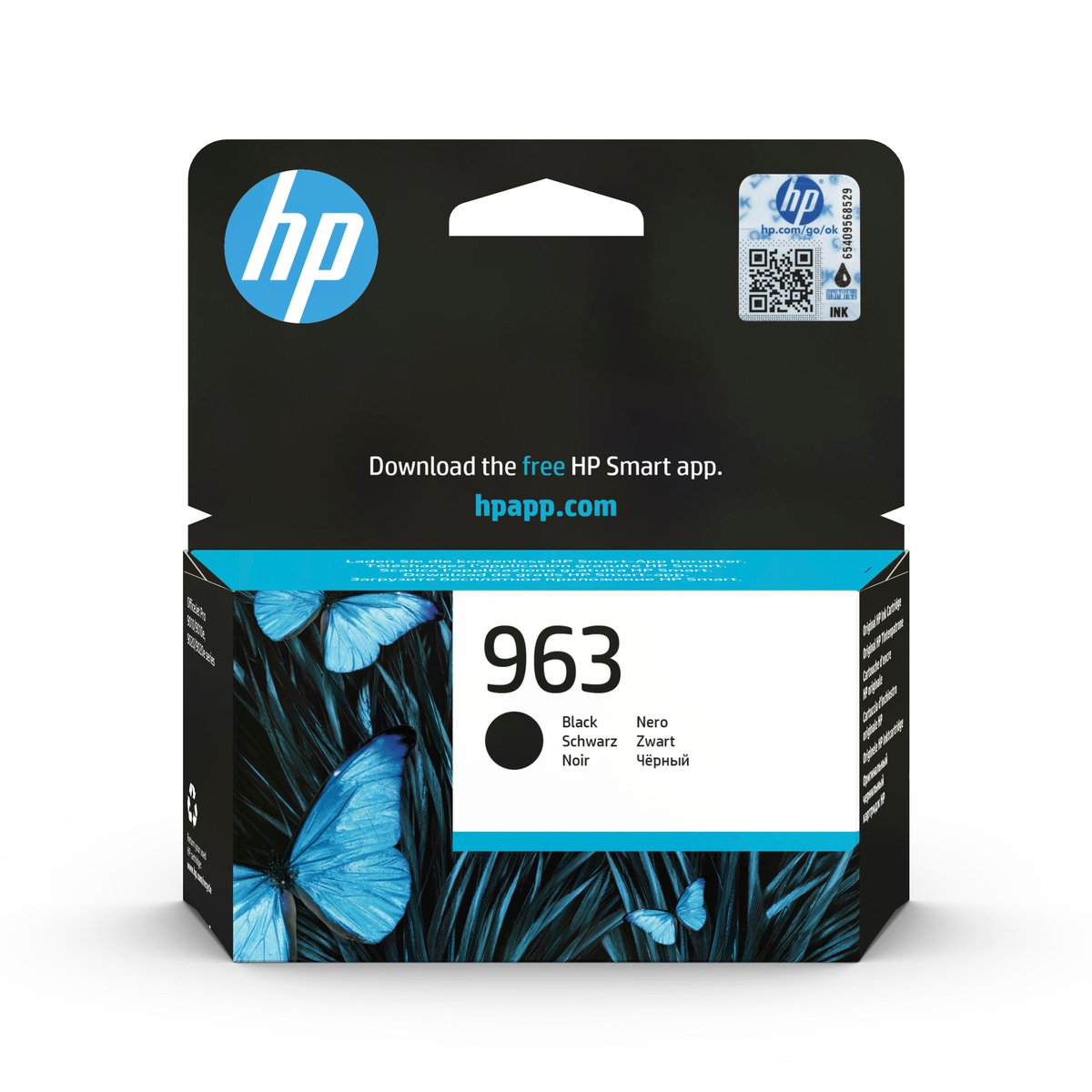 Картридж HP 963 3JA26AE, черный, пигментные чернила, 24.09 мл, 1000 страниц