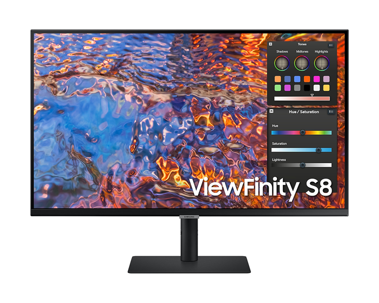 Монитор Samsung ViewFinity S8 S32B800PXI, 31.5" IPS, 3840x2160, 60 Гц, USB-C 90 Вт