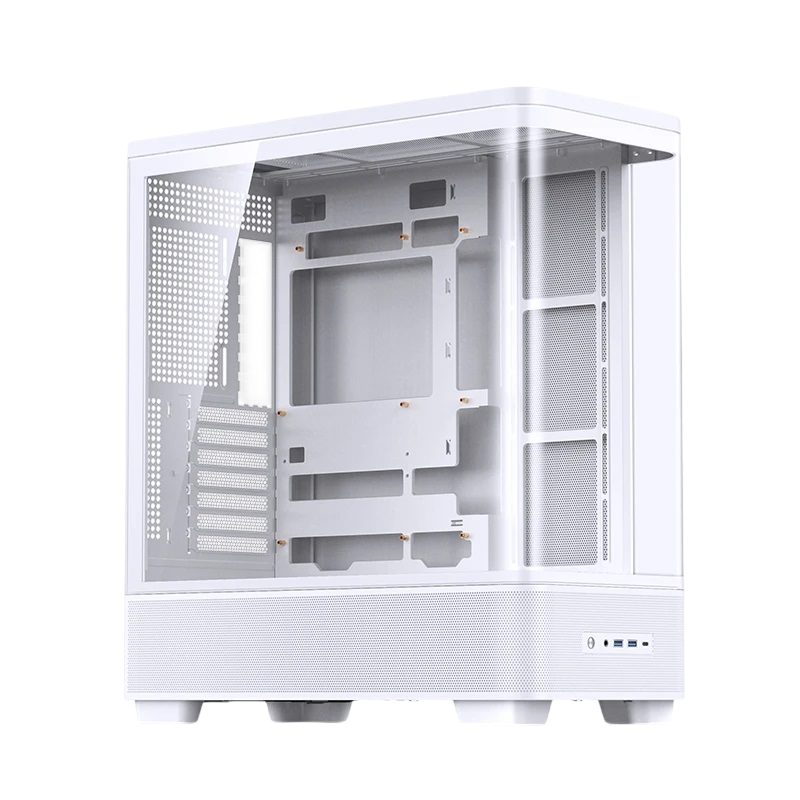 Корпус JONSBO TK-5 White, Midi-Tower, без вентиляторов, ATX, белый