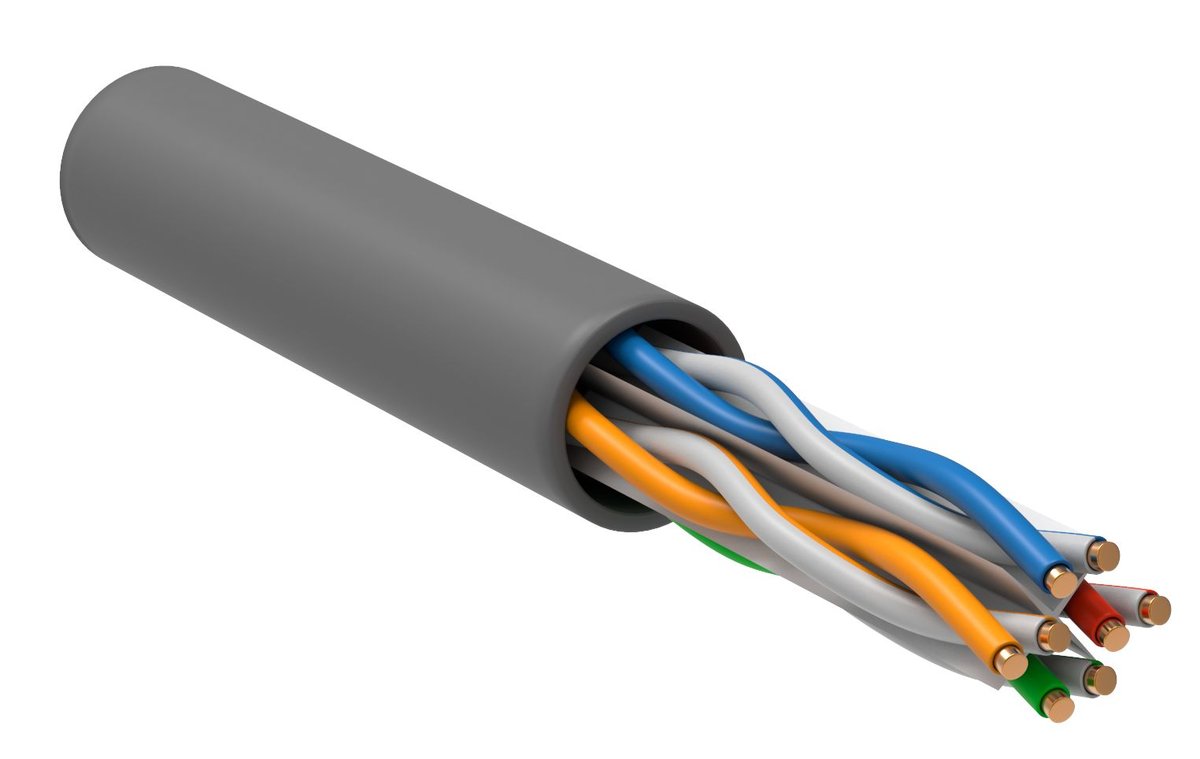 Кабель ITK LC1-C604-111-T-R, U/UTP кат.6, 305м