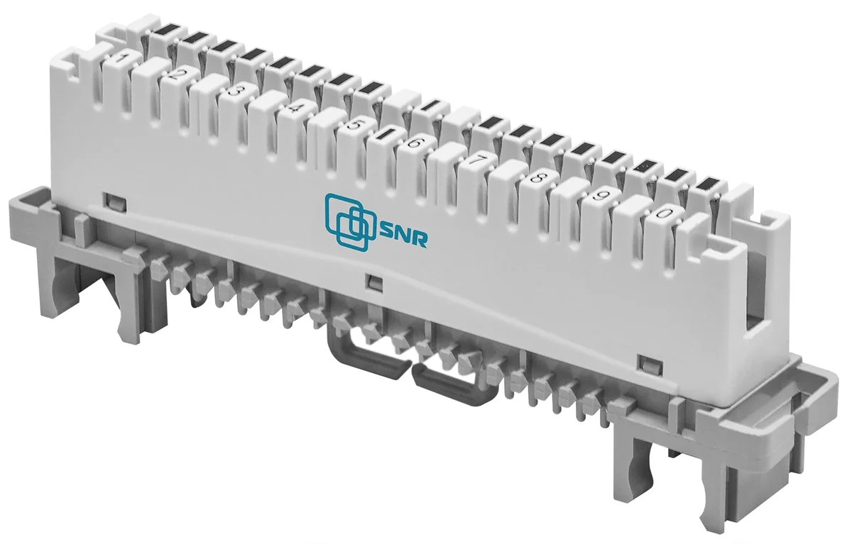 Плинт SNR-LSA-10, размыкаемый LSA-PROFIL, 10 пар, маркировка 1…0