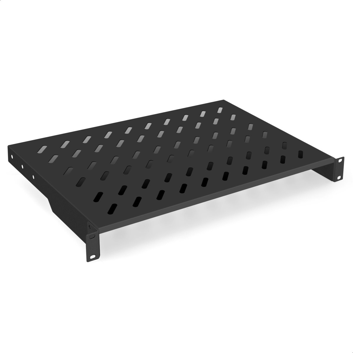 Полка ExeGate ECCS-1U300-B, консольная 19" 1U, глубина 300 мм, до 15 кг, чёрная