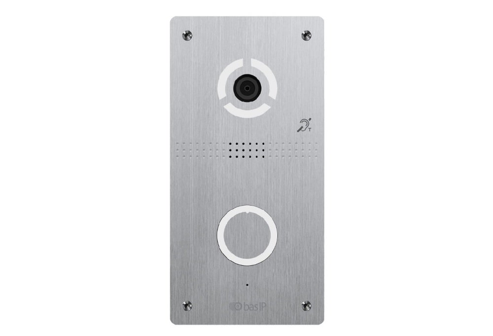 Вызывная панель BAS-IP AV-04FDI SILVER, IP, 1 абонент, камера 2 Мп, IP65