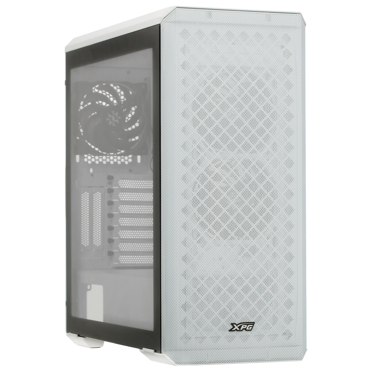 Корпус ПК A-DATA XPG DEFENDER DEFENDER-WHCWW, Midi Tower, ATX, белый
