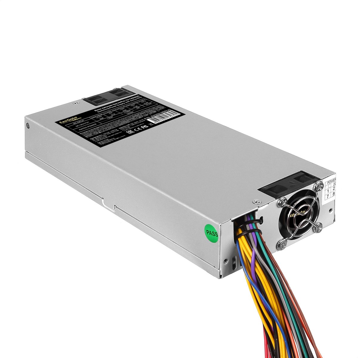 Блок питания ExeGate EX292185RUS, 1200W, 1U, 80 PLUS Platinum