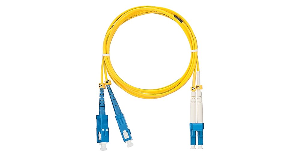Патч-корд NIKOMAX NMF-PC2S2C2-SCU-LCU-002, OS2, SC/UPC-LC/UPC, 2м