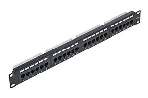 Патч-панель NETLAN UEC-URP-24-UD2, 19", 1U, 24 порта, кат.5e