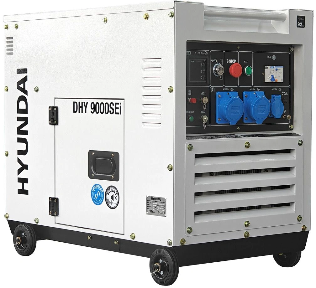 Генератор Hyundai DHY 9000SEI, 6.5кВт, 220В, 4-тактный