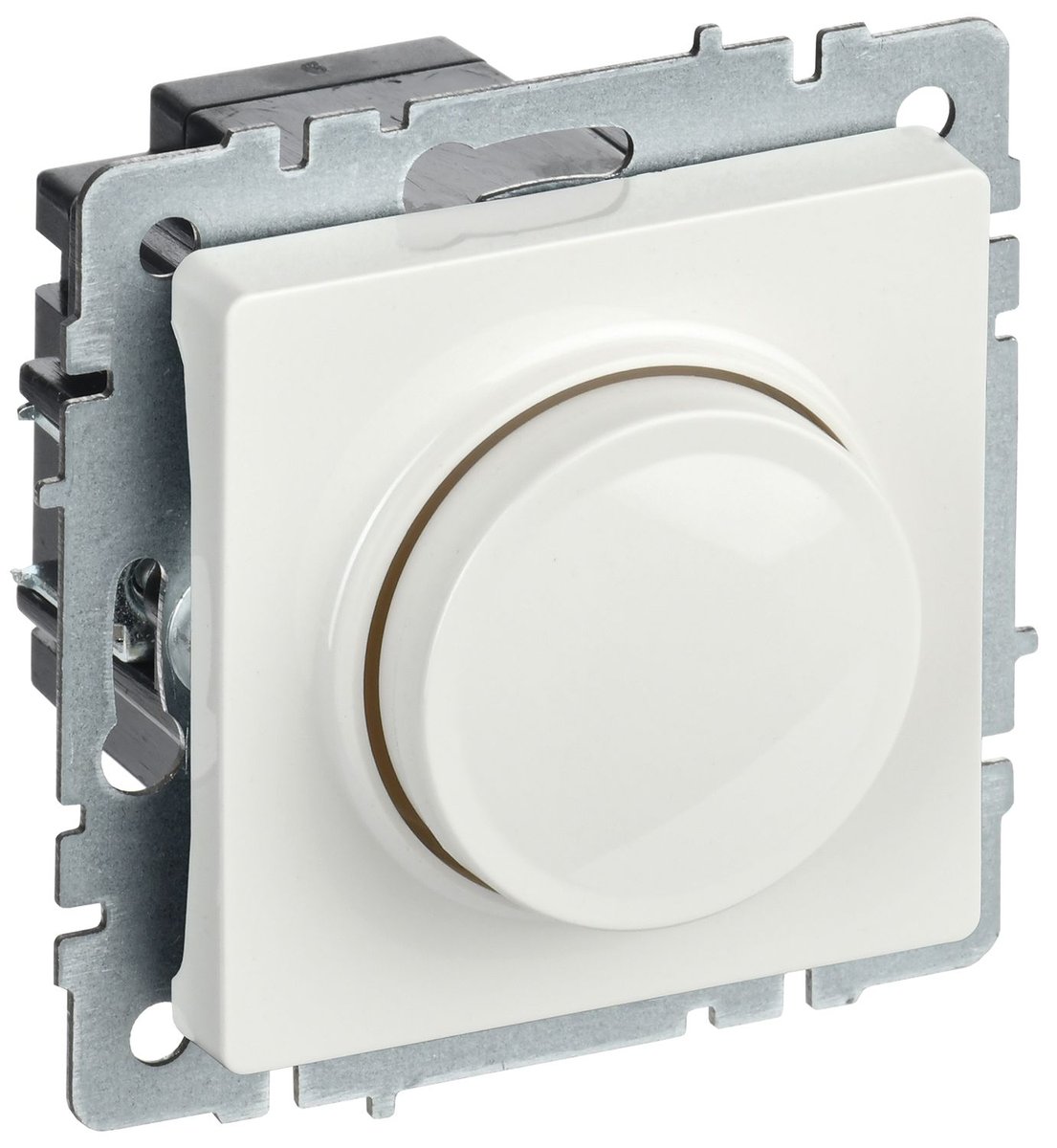 Светорегулятор IEK BR-D20-0600-K01, поворотно-нажимной, 600Вт, белый