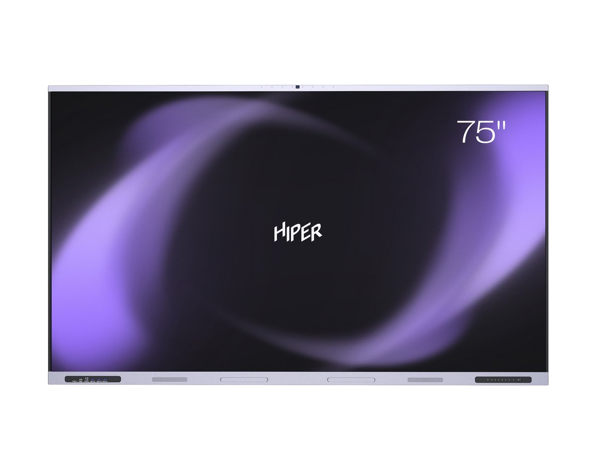 Интерактивная панель HIPER Touch EDU IFP7506-HE, 75" 4K, Android 14, Wi-Fi 6