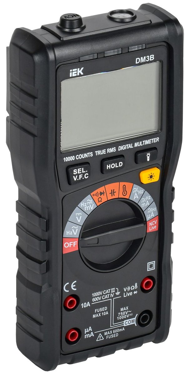Мультиметр iEK ARMA2L 5 DM3B (A2L5-DM12-03), True RMS, 1000 В DC, 750 В AC, 10 А