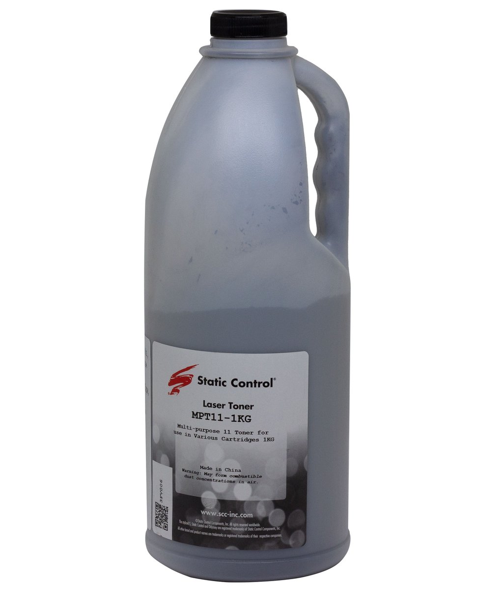 Тонер Static Control MPT11-1KG, черный, 1кг