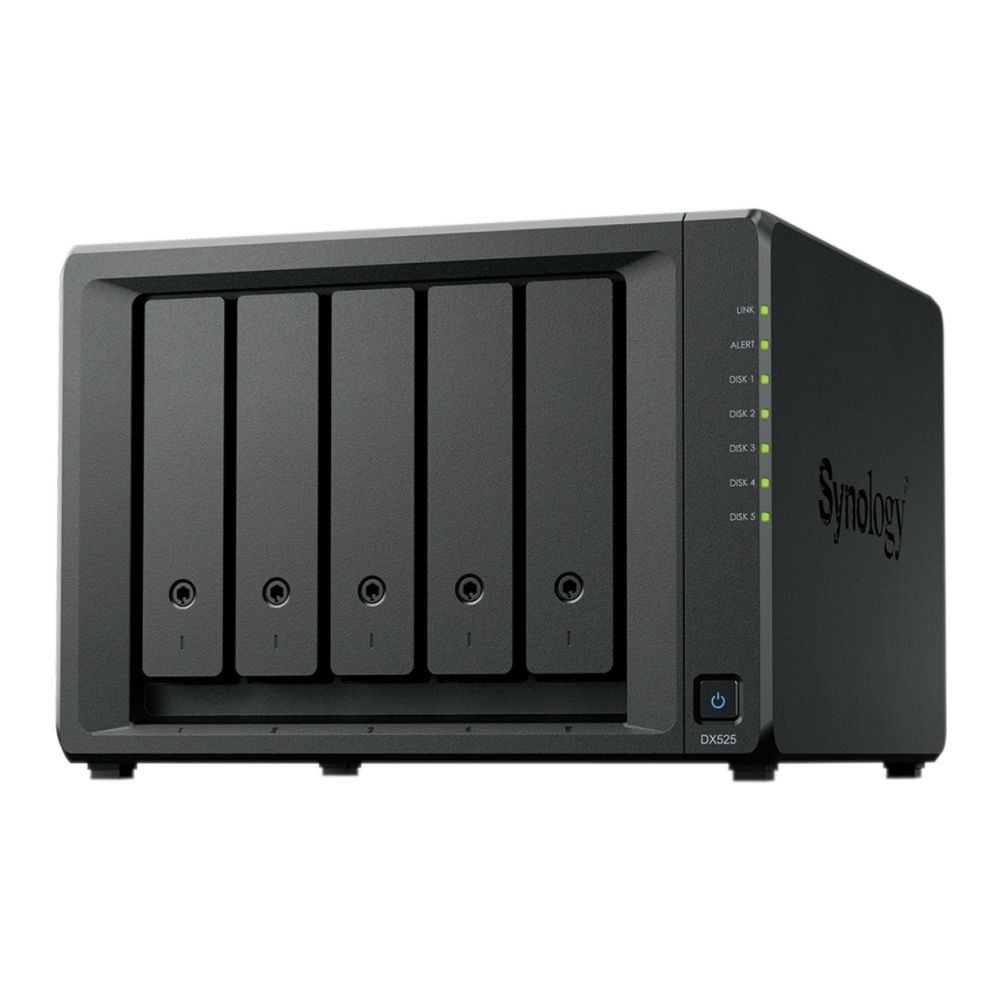 Модуль расширения Synology DX525, 5×2.5"/3.5" SATA, 1×USB-C, 90 Вт