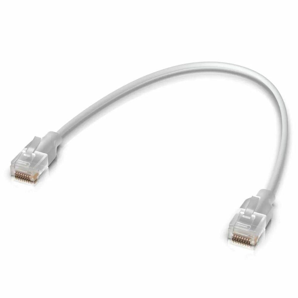 Патч-корд Ubiquiti UniFi Etherlighting UACC-Cable-Patch-EL-0.15M-W, 10GbE, 0.15м