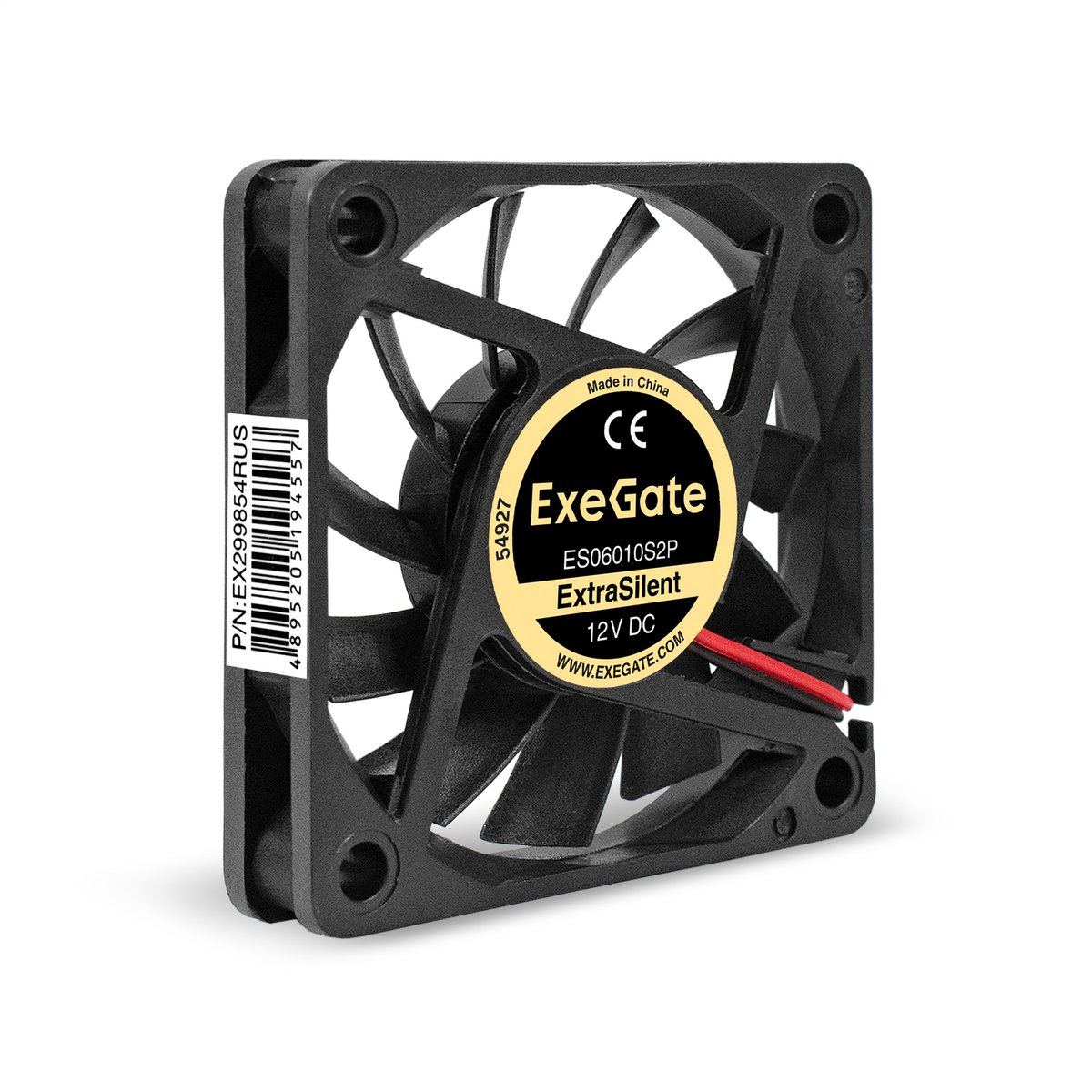 Вентилятор ExeGate ExtraSilent ES06010S2P, 60×60×10мм, 12В, 2-pin