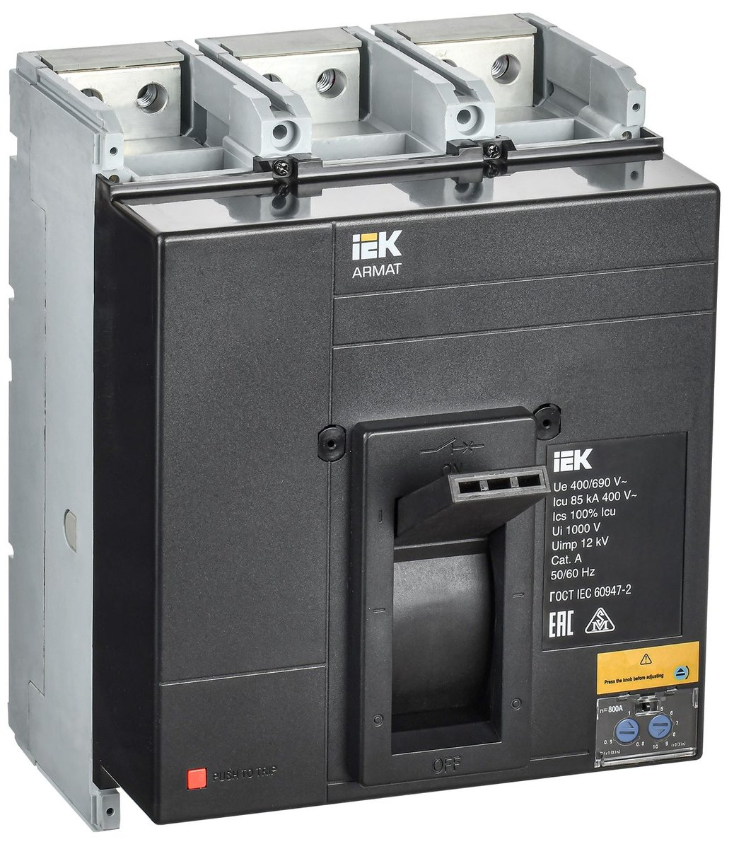 Автоматический выключатель IEK ARMAT AR-MCCB-3N-085-0800A-ATUC, 3P, 800 А, 85 кА