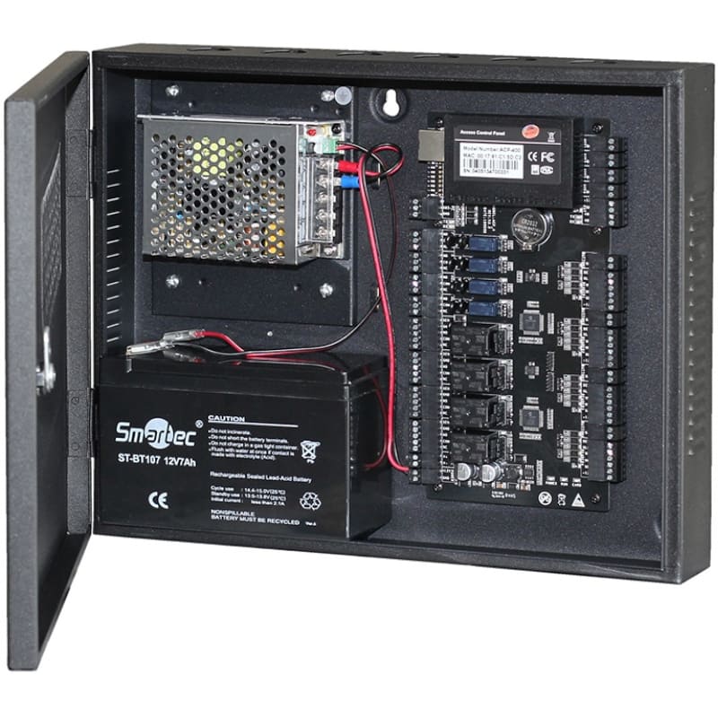 Контроллер smartEC ST-NC240B, 2 двери, 4 считывателя, TCP/IP