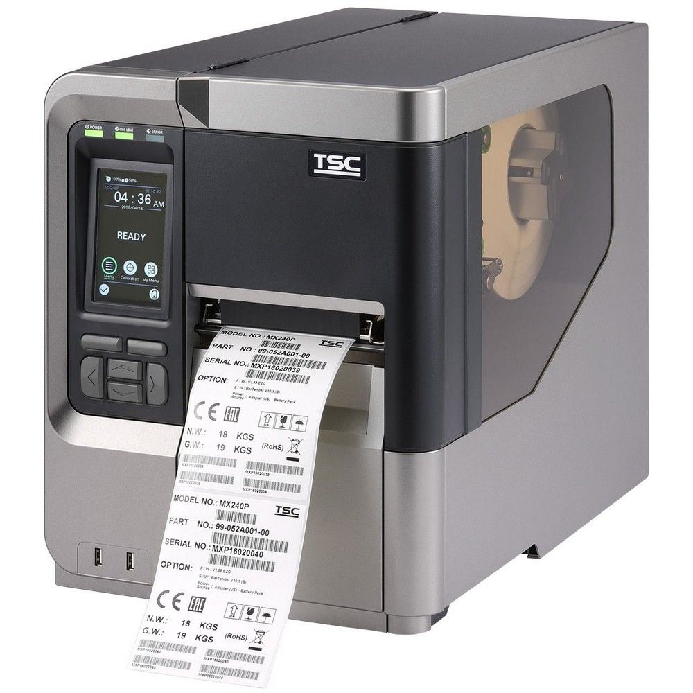 Принтер этикеток TSC MX341P-A001-0002, 300 dpi, 14 ips, 4.3" Touch LCD