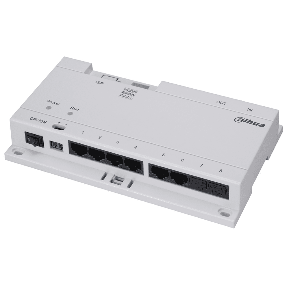 Коммутатор Dahua DHI-VTNS1060A, 6×100 Мбит/с PoE + 2×Uplink, неуправляемый