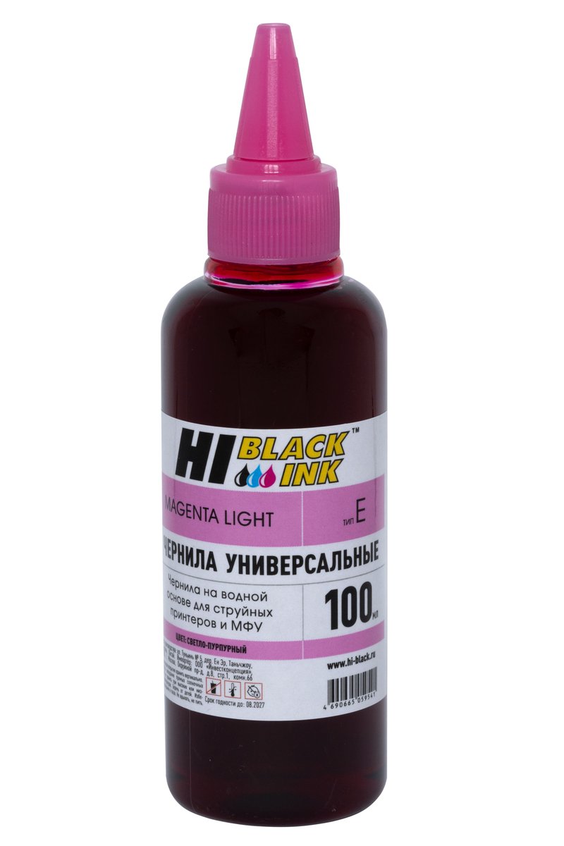 Чернила Hi-Black универсальные для Epson (Тип E-V1), ML, 0,1 л